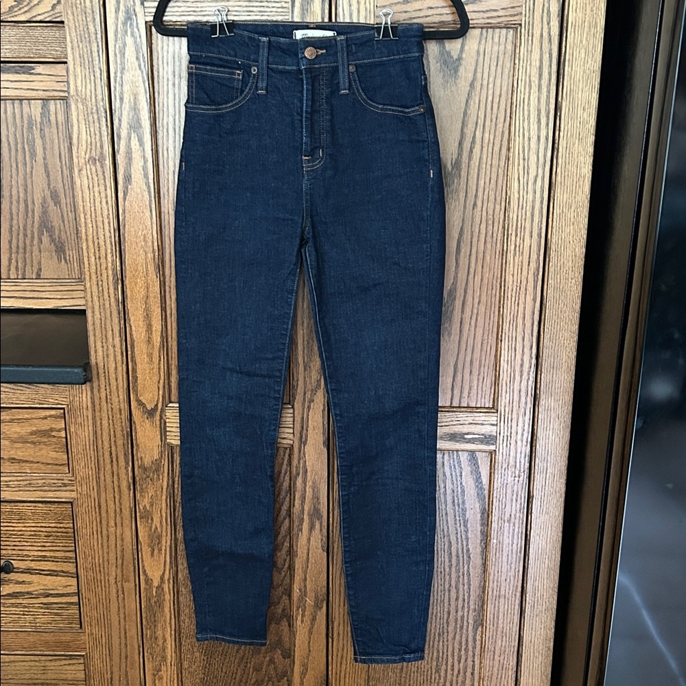 Madewell Curvy High Rise Skinny‎ Jeans Dark Wash Size 26 - Picture 5 of 9